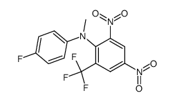 N-methyl-4-fluoro-2',4'-dinitro-6'-(trifluoromethyl)diphenylamine Structure