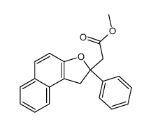 methyl 2-[2-phenyl-1,2-dihydronaphtho[2,1-b]furan-2-yl]acetate Structure