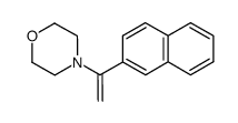 4-(1-(naphthalen-2-yl)vinyl)morpholine Structure