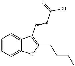 3-(2-butyl-1-benzofuran-3-yl)prop-2-enoic acid图片