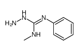 N-amino-N'-methyl-N''-phenyl-guanidine结构式