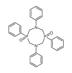 1,5,3,7-Diazadiphosphocine, octahydro-1,3,5,7-tetraphenyl-, 3,7-dioxid e Structure