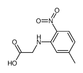 N-(5-methyl-2-nitro-phenyl)-glycine Structure