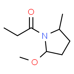 Pyrrolidine,2-methoxy-5-methyl-1-propionyl- (2CI) structure