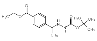 TERT-BUTYL 2-(1-(4-(ETHOXYCARBONYL)PHENYL)ETHYL)HYDRAZINECARBOXYLATE Structure