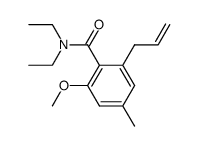 2-allyl-N,N-diethyl-6-methoxy-4-methylbenzamide Structure