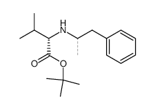 tert-butyl (1-phenylpropan-2-yl)-L-valinate结构式