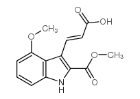 Methyl 3-(2-carboxy-vinyl)-4-methoxy-1H-indole-2-carboxylate picture