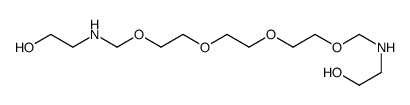 2-[2-[2-[2-[(2-hydroxyethylamino)methoxy]ethoxy]ethoxy]ethoxymethylamino]ethanol Structure