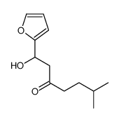 1-(furan-2-yl)-1-hydroxy-6-methylheptan-3-one结构式