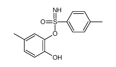 4-methyl-2-[(4-methylphenyl)sulfonimidoyl]oxyphenol结构式