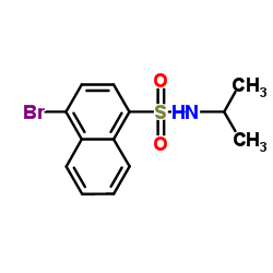 4-Bromo-N-isopropyl-1-naphthalenesulfonamide Structure