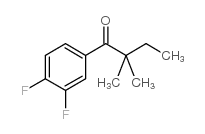 3',4'-DIFLUORO-2,2-DIMETHYLBUTYROPHENONE Structure