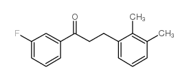 3-(2,3-DIMETHYLPHENYL)-3'-FLUOROPROPIOPHENONE Structure