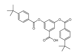 3,5-bis[(4-tert-butylbenzoyl)oxy]benzoic acid Structure