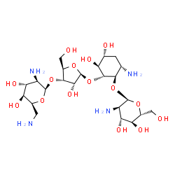 4-O-(2-Amino-2-deoxy-α-D-glucopyranosyl)-5-O-[3-O-(2,6-diamino-2,6-dideoxy-β-L-idopyranosyl)-β-D-ribofuranosyl]-3-amino-2,3-dideoxy-D-myo-inositol picture