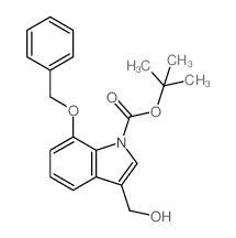 1-BOC-7-BENZYLOXY-3-HYDROXYMETHYLINDOLE structure