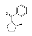 Pyrrolidine, 1-benzoyl-2-methyl-, (S) Structure