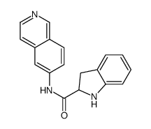 N-isoquinolin-6-yl-2,3-dihydro-1H-indole-2-carboxamide Structure