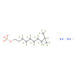 Diammonium 3,3,4,4,5,5,6,6,7,7,8,8,9,10,10,10-hexadecafluoro-9-(trifluoromethyl)decyl phosphate Structure