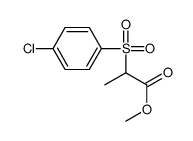 methyl 2-(4-chlorophenyl)sulfonylpropanoate Structure