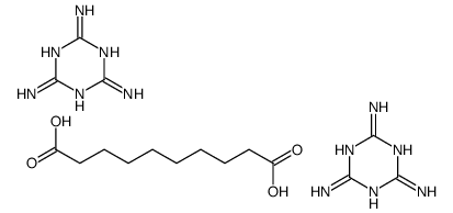 sebacic acid, compound with 1,3,5-triazine-2,4,6-triamine (1:2) structure