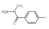 4-FLUOROBENZOIC ACID N-METHYLHYDRAZIDE结构式