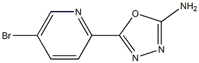 5-(5-Bromo-pyridin-2-yl)-[1,3,4]oxadiazol-2-ylamine Structure