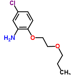 5-Chloro-2-(2-propoxyethoxy)aniline结构式