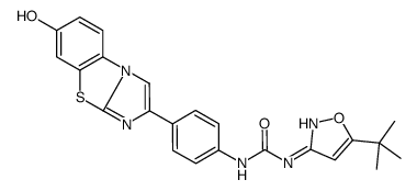 N-(5-叔丁基-异噁唑-3-基)-N-[4-(7-咪唑并[2,1-b][1,3]苯并噻唑-2-基)苯基]脲结构式