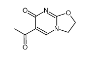 6-acetyl-2,3-dihydro-7-oxo-7H-oxazolo[3,2-a]pyrimidine结构式