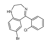 7-bromo-5-(2-chlorophenyl)-2,3-dihydro-1H-1,4-benzodiazepine Structure