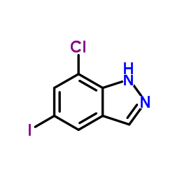 7-Chloro-5-iodo-1H-indazole structure