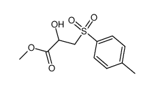 1-Hydroxy-2-p-tolylsulfonyl-propionsaeure-methylester Structure