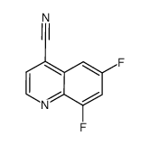 6,8-difluoroquinoline-4-carbonitrile Structure