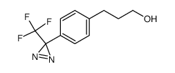 3-(4-(3-(trifluoromethyl)-3H-diazirin-3-yl)phenyl)propan-1-ol Structure