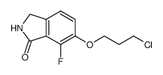 6-(3-chloro-propoxy)-7-fluoro-2,3-dihydro-isoindol-1-one Structure