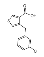 4-(3-chlorobenzyl)thiophene-3-carboxylic acid Structure