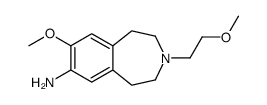 7-methoxy-3-(2-methoxyethyl)-1,2,4,5-tetrahydro-3-benzazepin-8-amine Structure