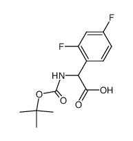 2-((tert-Butoxycarbonyl)amino)-2-(2,4-difluorophenyl)aceticacid Structure