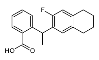 2-[1-(3-fluoro-5,6,7,8-tetrahydronaphthalen-2-yl)ethyl]benzoic acid结构式