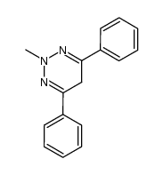 2-methyl-4,6-diphenyl-2,5-dihydro-1,2,3-triazine Structure