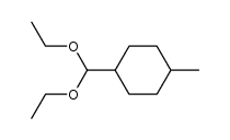 4-methyl-cyclohexanecarbaldehyde diethylacetal Structure