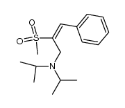 N,N-diisopropyl-1-amino-2-(methylsulfonyl)-3-phenyl-2-propene结构式