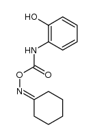 cyclohexanone O-((2-hydroxyphenyl)carbamoyl) oxime Structure