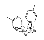 [PtCl(4-MeC6H4)2{2-ClC6H3CH=NCH2CH2NMe2}]结构式