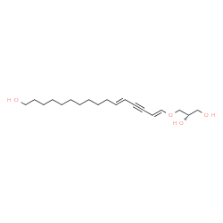 (2S,5Z,9Z)-4-Oxa-5,9-icosadien-7-yne-1,2,20-triol structure