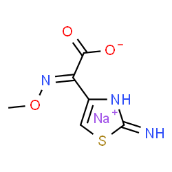 (2-Aminothiazol-4-yl)[(Z)-methoxyimino]acetic acid sodium salt structure