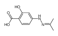 Salicylic acid, 4-isopropylidenehydrazino- (6CI)结构式