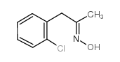 (2-chlorophenyl)acetone oxime structure